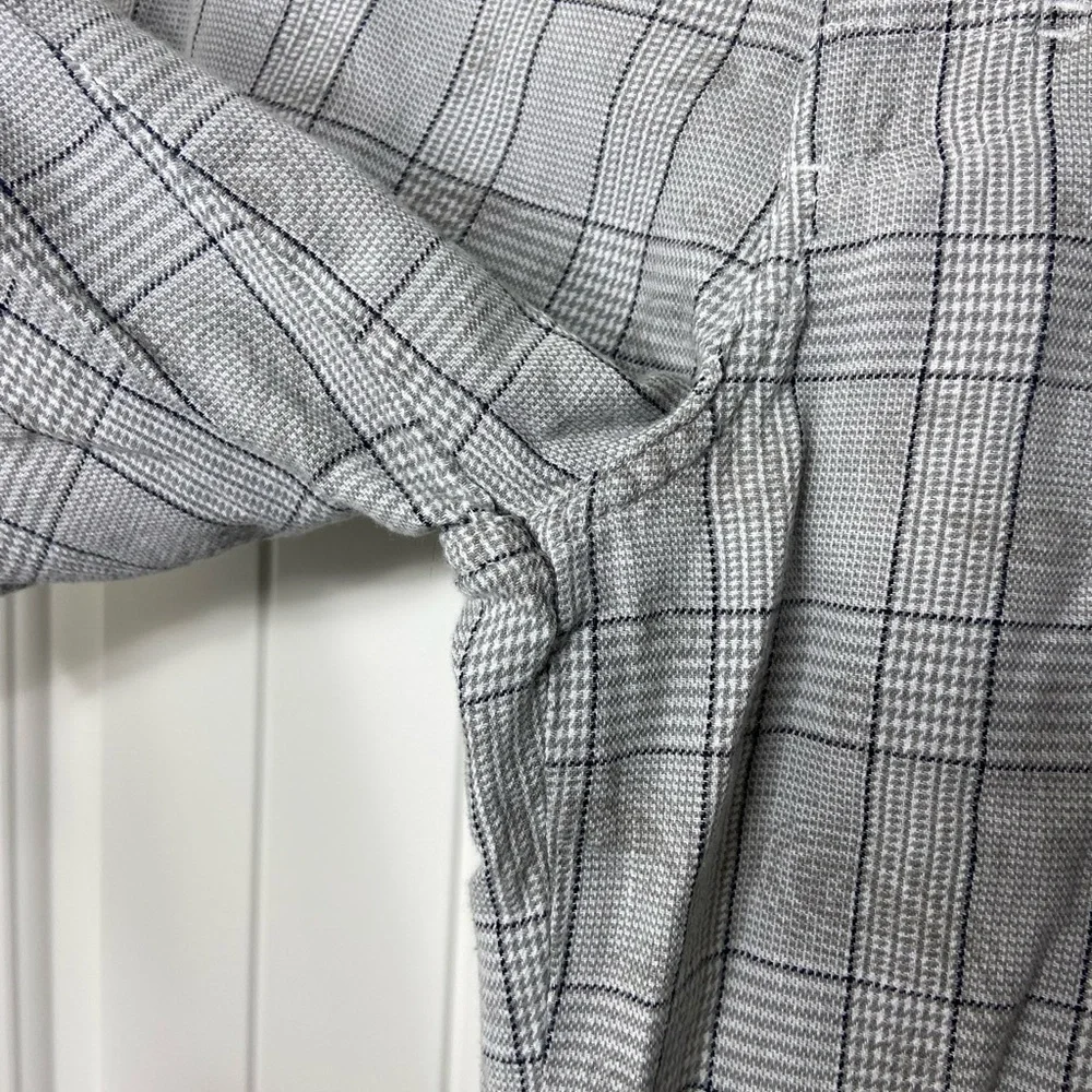 VANS men’s gray black white plaid paisley multi pocket lightweight‎ shorts 28